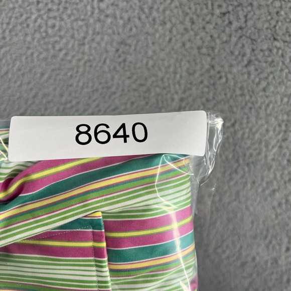 Ralph Lauren Shirt Men's Extra Large Green Pink Striped Philip Sport Cotton XL - Picture 10 of 10